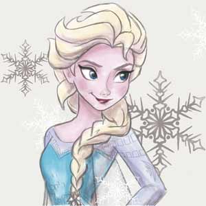 Disney Frozen Elsa Snowflakes Art iPhone 13 Pro Max Clear Case